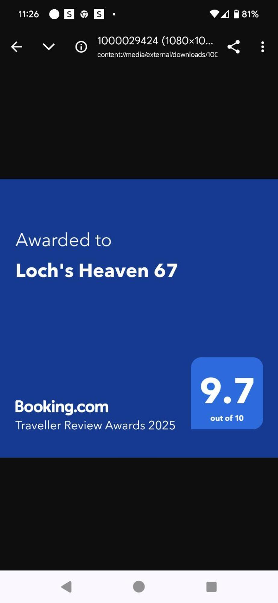 Loch'S Heaven 67 Vila Balminnoch Exterior foto